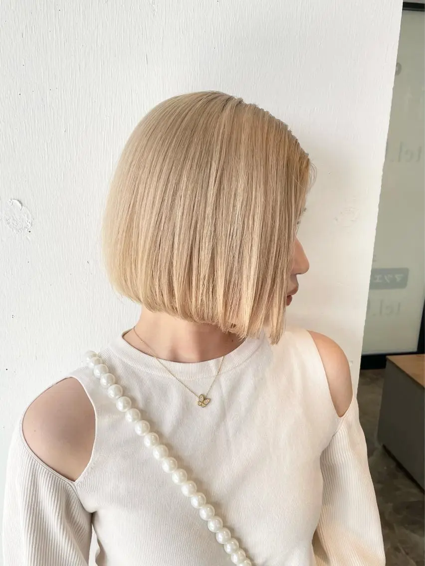 🌟ご新規様限定【似合わせカット🧡+ハイトーンカラー⠀】(ダブルカラー)綺麗なハイトーン作ります🌈✨️の写真