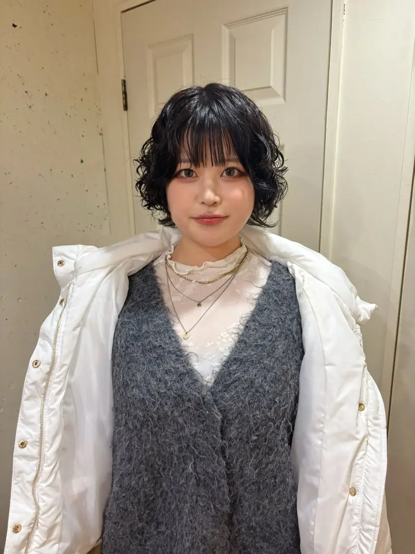 ミディアム パーマ カット パーマ kaito パーマ募集！🔵のヘアスタイル