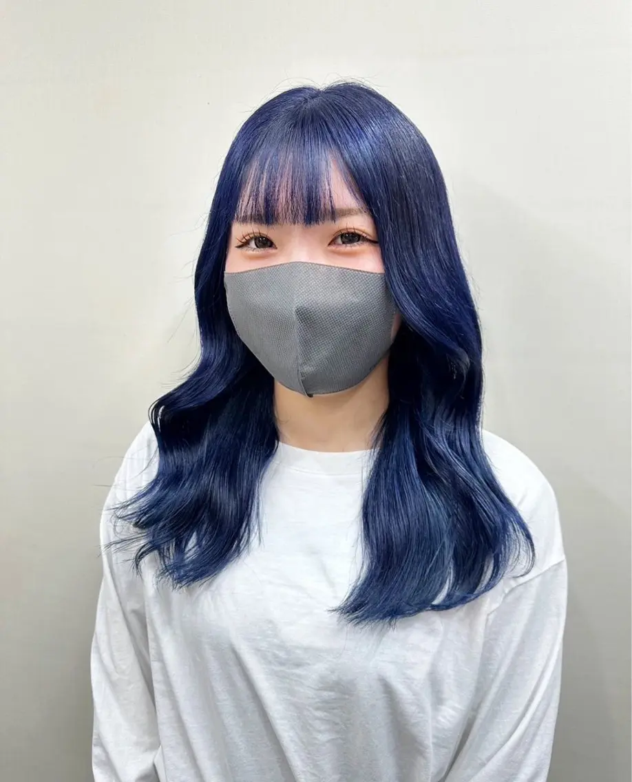 セミロング ヘアカラー 近藤 楓花のヘアスタイル