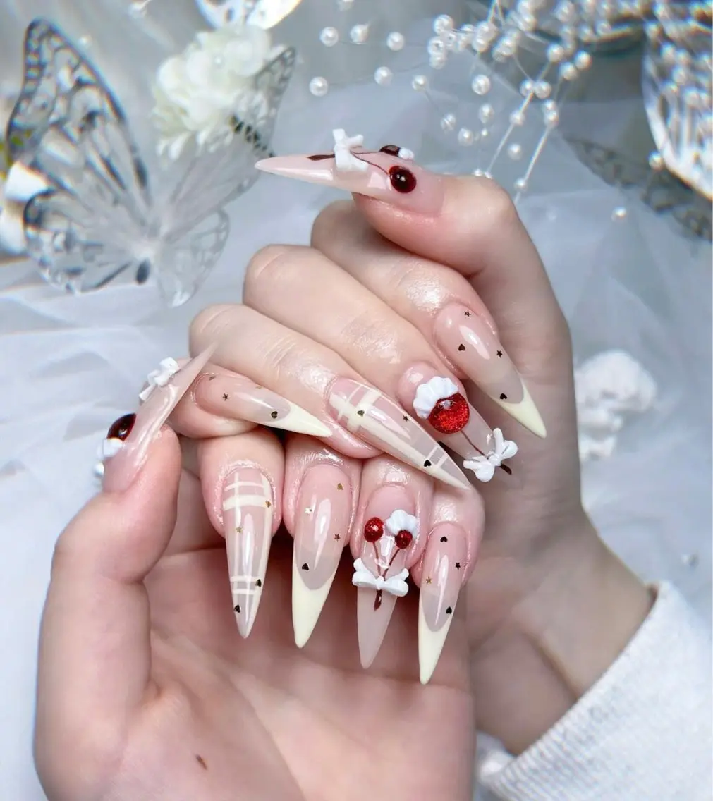 ネイル フラッシュネイル フレンチネイル グラデーション キラキラネイル 韓国ネイル ハンドネイル Hy nailsのネイルデザイン
