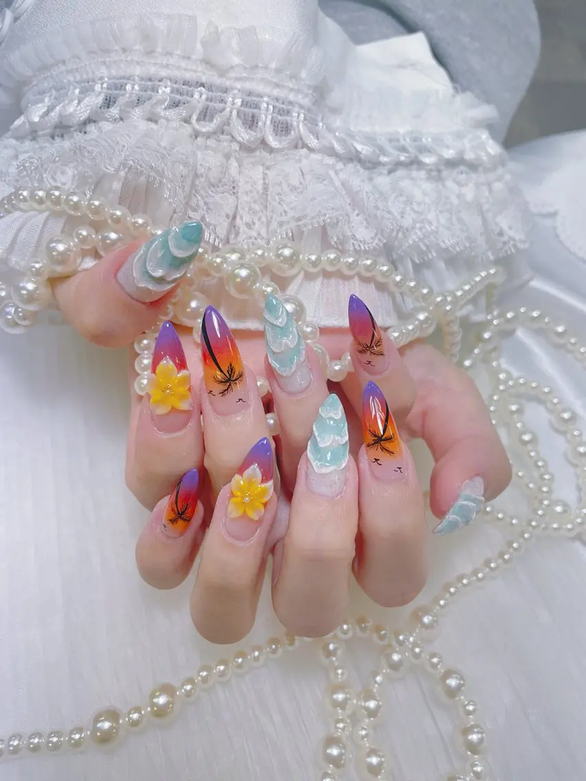 ネイル クリアネイル 韓国ネイル マグネットネイル ピンク スカルプネイル ハンドネイル princess スカルプ専門店のネイルデザイン