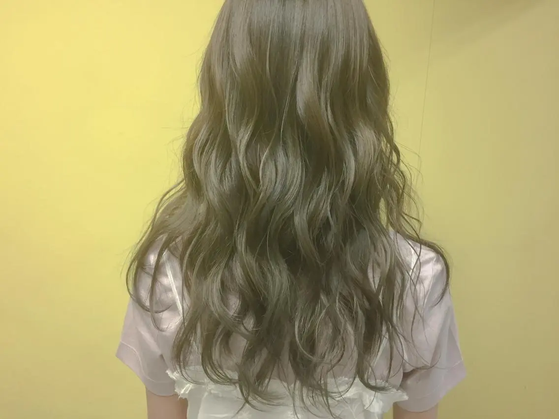 ロング カラー オリーブカラー salonF 🔸hamaのマツエク・マツパデザイン
