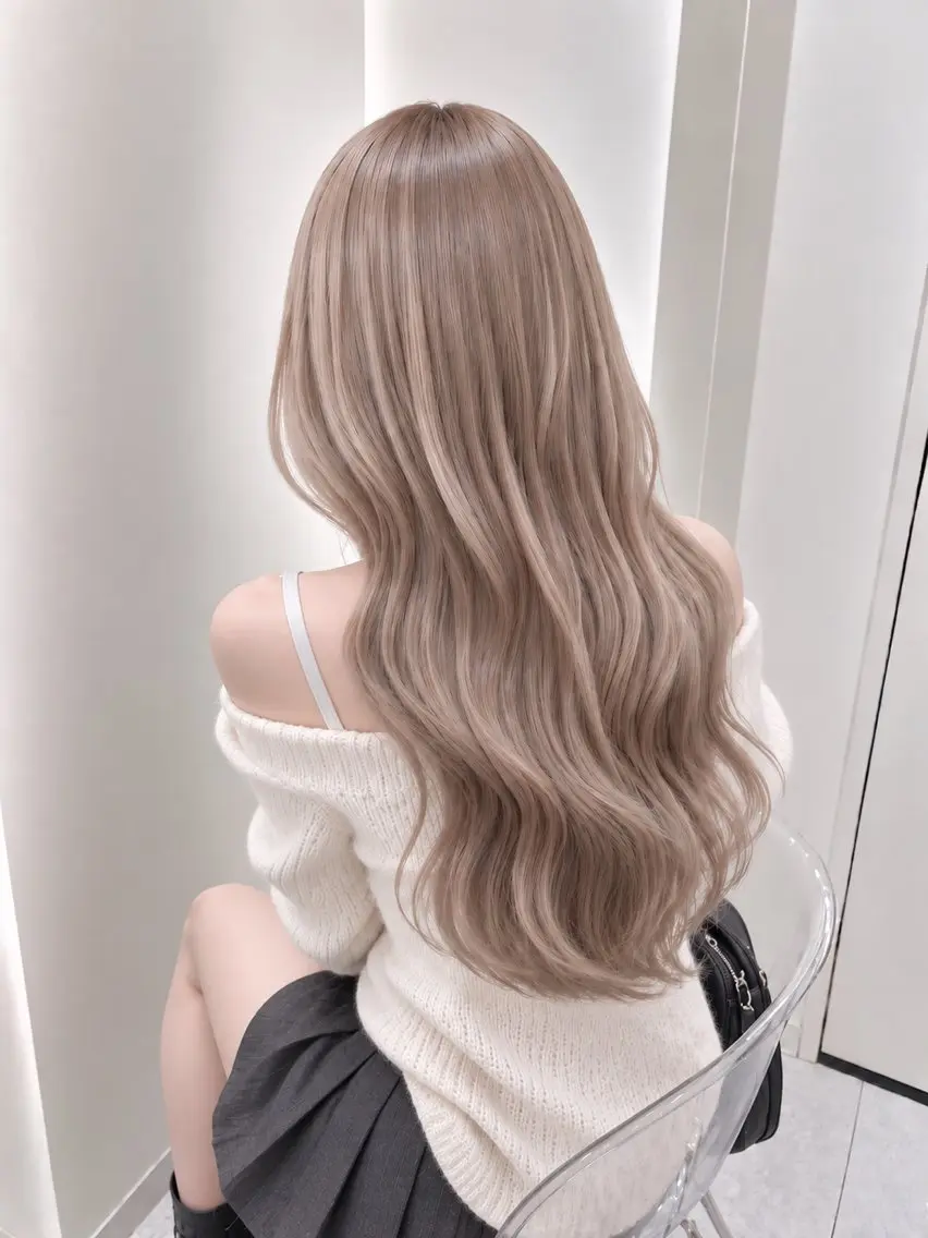 ロング カラー ヘアアレンジ ヘアカラー トリートメント ヘアセット 🧸ミルクティー特化 🧸MASAKIのヘアスタイル