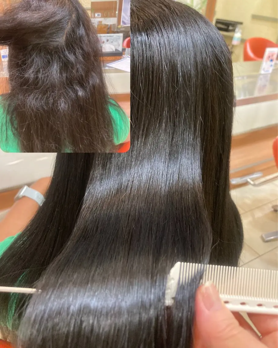 パーマ 縮毛矯正 ストレートパーマ 長谷川 ゆりのヘアスタイル