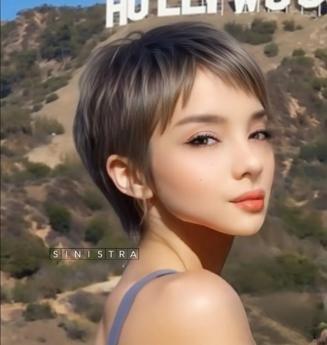 ショート ショートヘア カット ヘアカラー トリートメント 足利・朝9～夜10迄 シニストラ原宿表参道のヘアスタイル