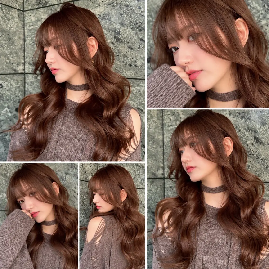 ロング カラー カット ヘアカラー トリートメント 🦋韓国風レイヤー/ 艶髪矯正🦋凛太郎のヘアスタイル