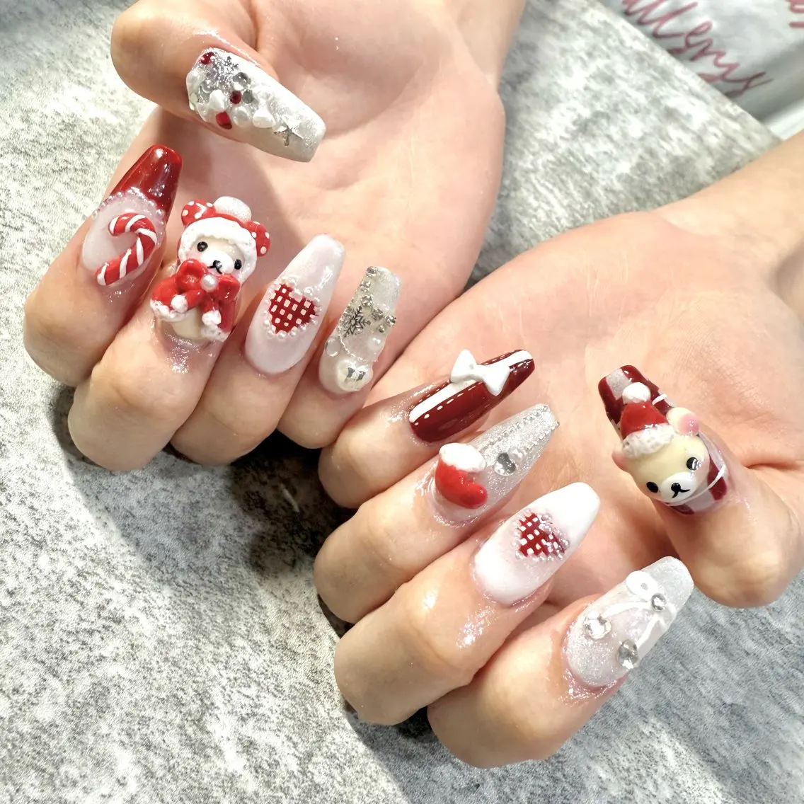 ネイル 冬ネイル クリスマス ハンドネイル ★Rinail... .のネイルデザイン