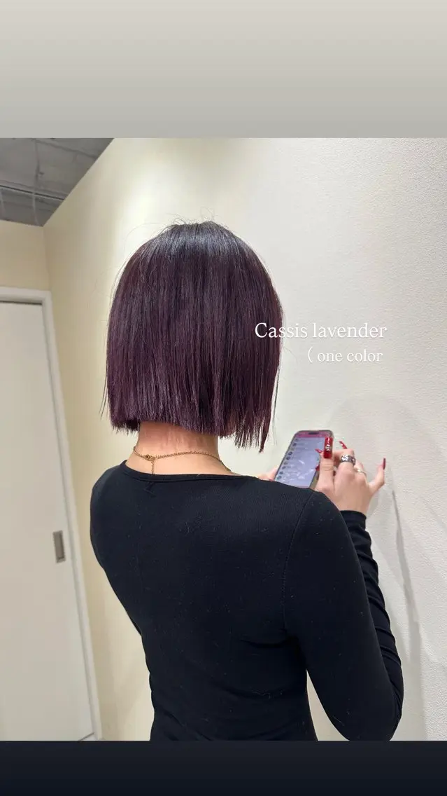 ショート カラー ヘアカラー ワンカールで決まるレ イヤー/角岡泉希🩶のヘアスタイル