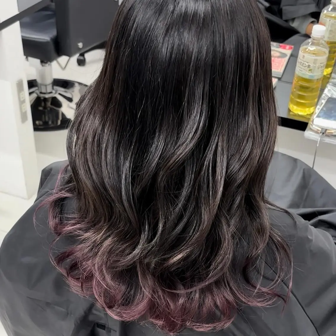 ミディアム カラー ブリーチ ヘアカラー トリートメント ⭐️無料！カット モデル募集⭐️夕貴のヘアスタイル