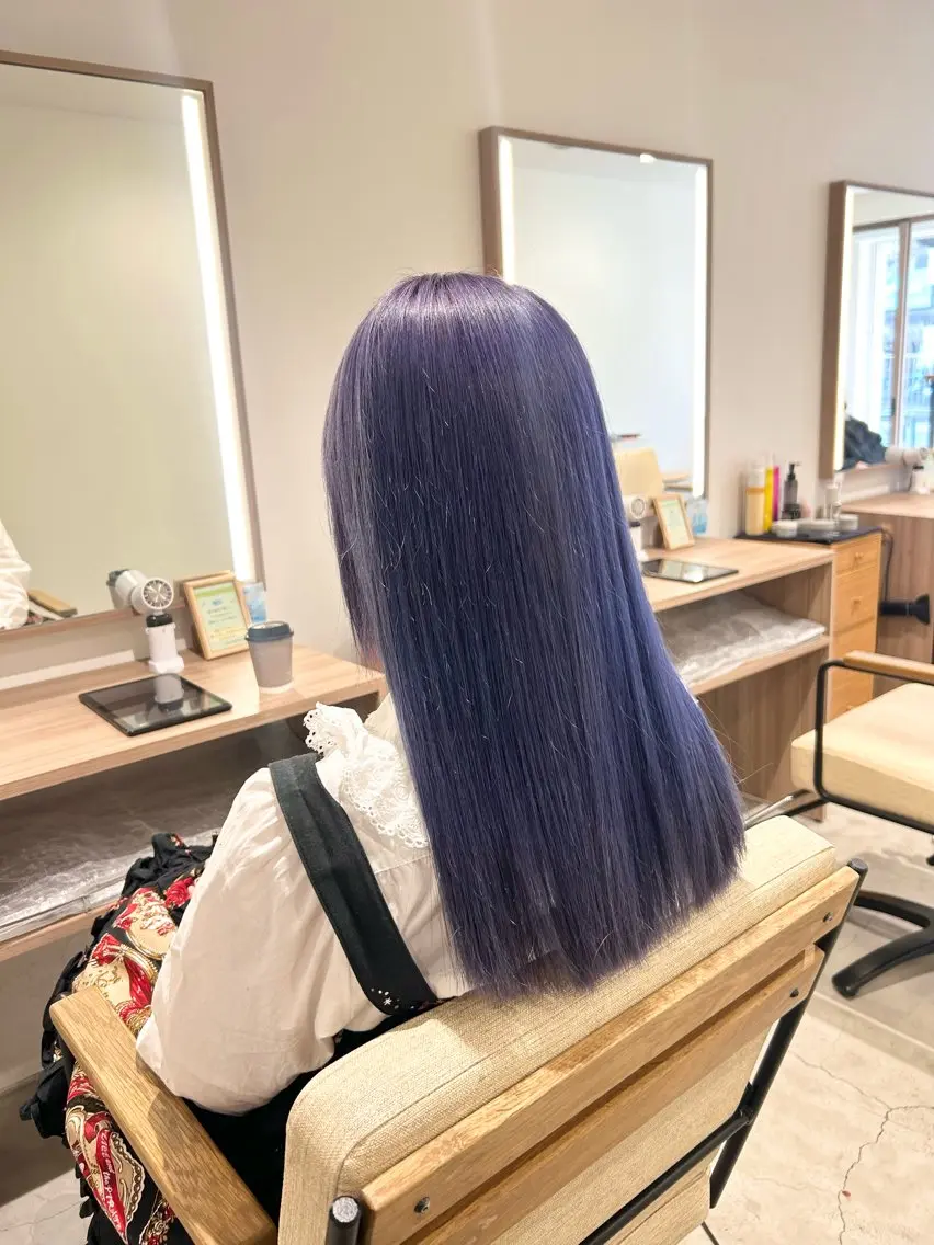 ロング カラー カット ヘアカラー トリートメント 🎀透明感カラー🎀 mikaのヘアスタイル