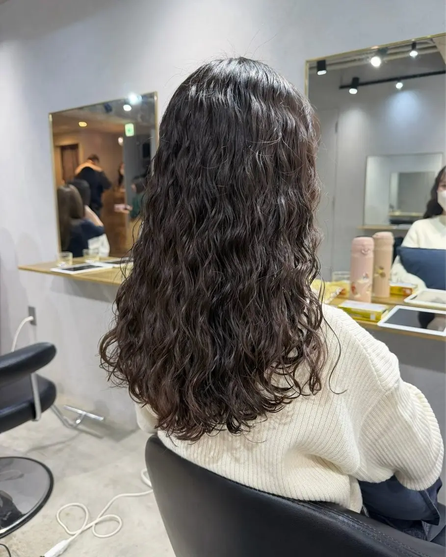 ロング パーマ パーマ ロングパーマ/ボブ/ 表参道/aoba🩵のヘアスタイル