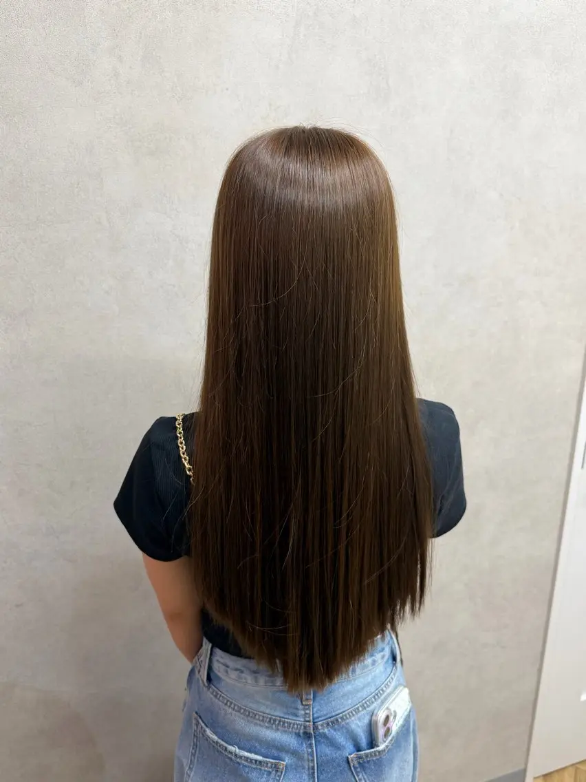 カラー ヘアカラー 平山 理奈のヘアスタイル