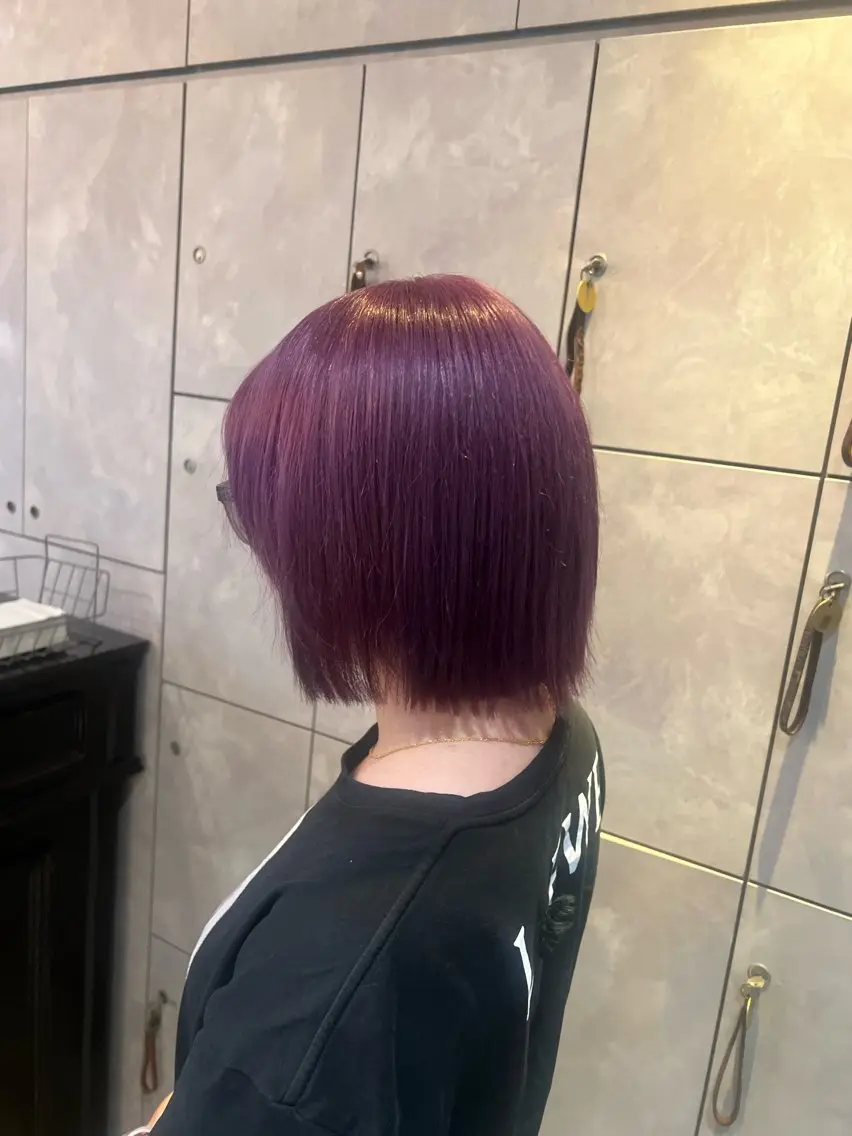 ミディアム カラー 🎀ハイトーン・艶 カラー HANA🎀のヘアスタイル