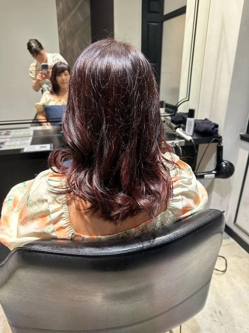 セミロング レイヤーカット TR付きカット無料✨ ✨いのうえもなみのヘアスタイル