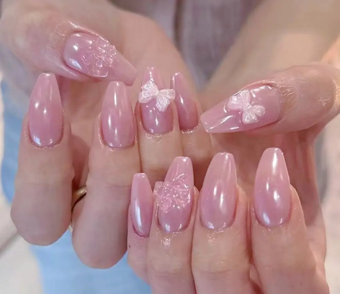 ネイル チークネイル 長さ出し フットネイル フレンチネイル ジェルネイル ハンドネイル Fancy nail salonのネイルデザイン