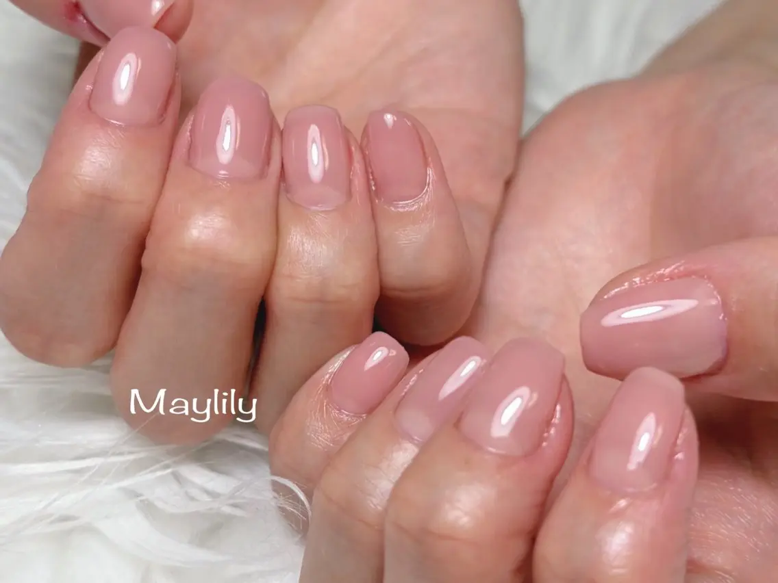ネイル ワンカラーネイル ハンドネイル Nail salon Maylilyのネイルデザイン