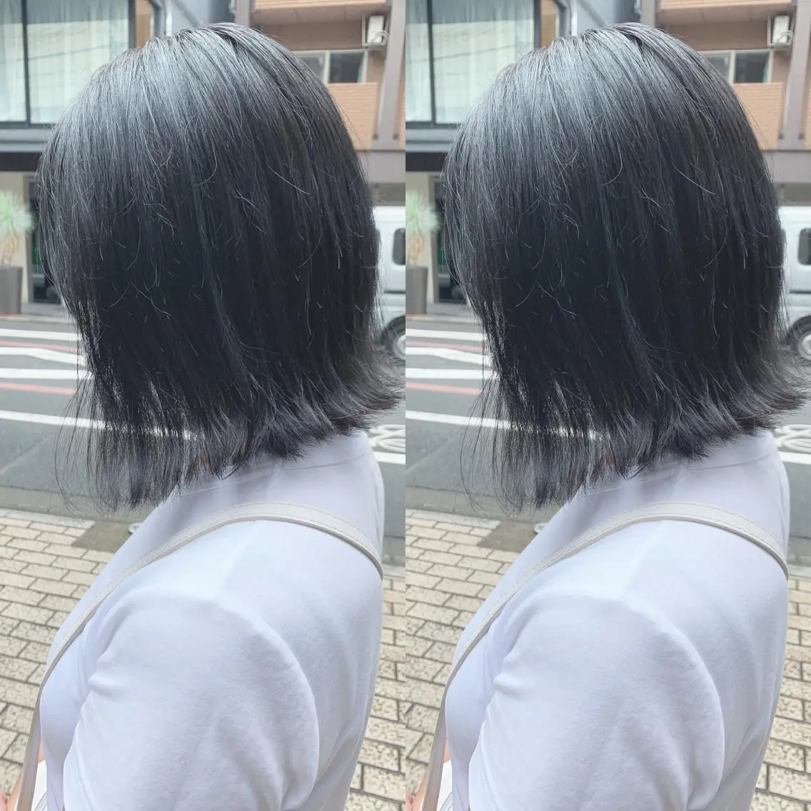 ショート ボブ 外ハネヘア カット ヘアカラー H (エイチ) 烏丸御池店のヘアスタイル