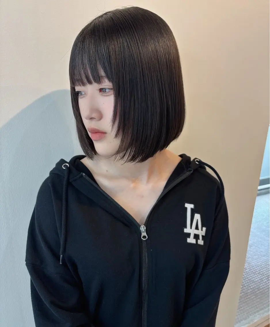 ショート ボブ 顔まわりレイヤー レイヤーカット 海外風ヘア 野田光也のヘアスタイル