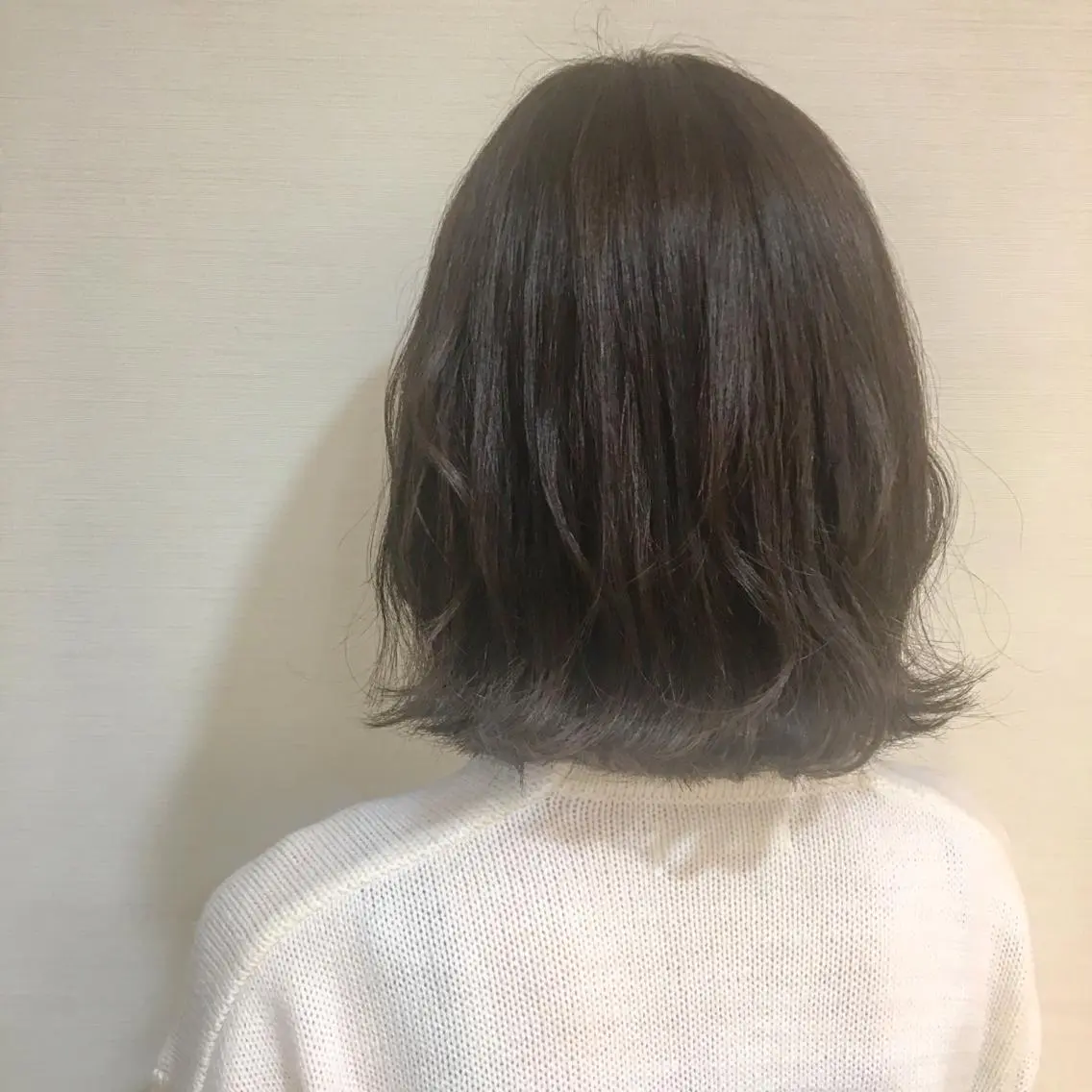 ミディアム カラー ヘアアレンジ 白浜 サキのヘアスタイル
