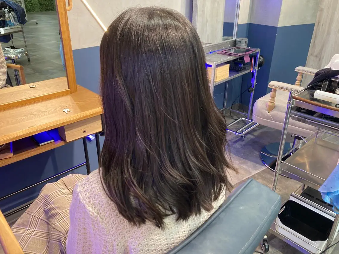 セミロング 髪質改善 松澤 勇輝のヘアスタイル