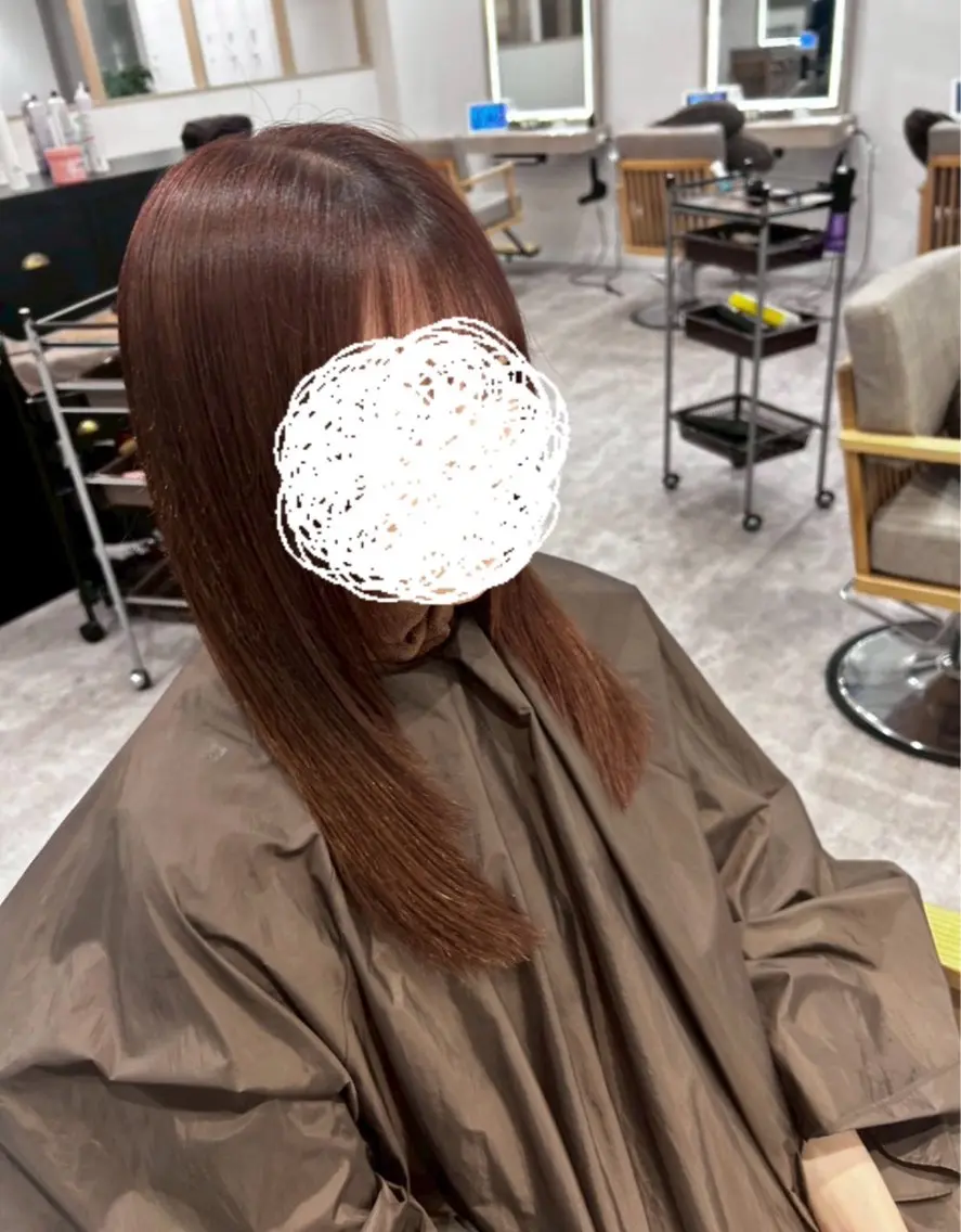 セミロング カラー カット ヘアカラー 菅原 琉偉のヘアスタイル