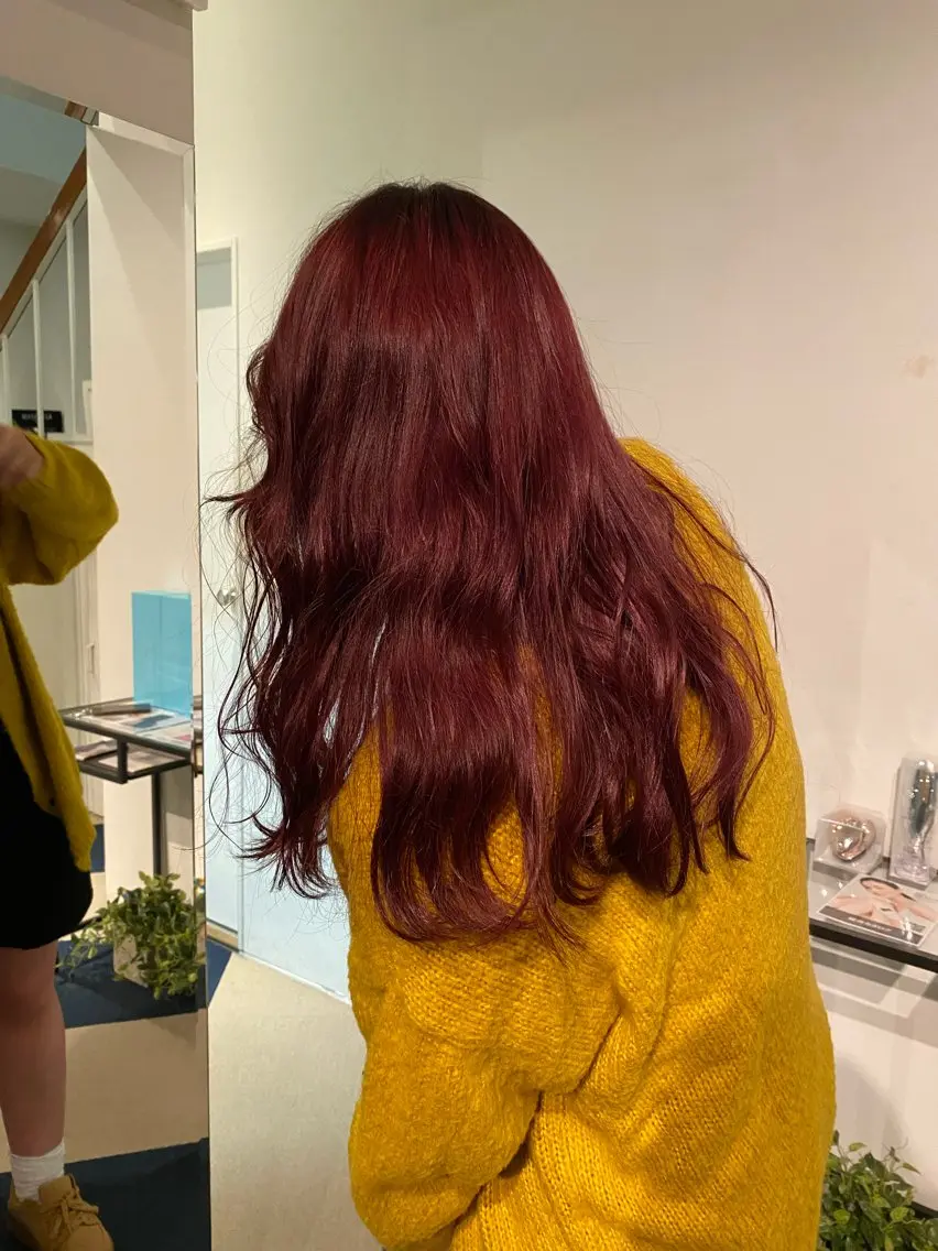 ロング カラー ヘアカラー トリートメント ワタナベ イオリ🧼のヘアスタイル