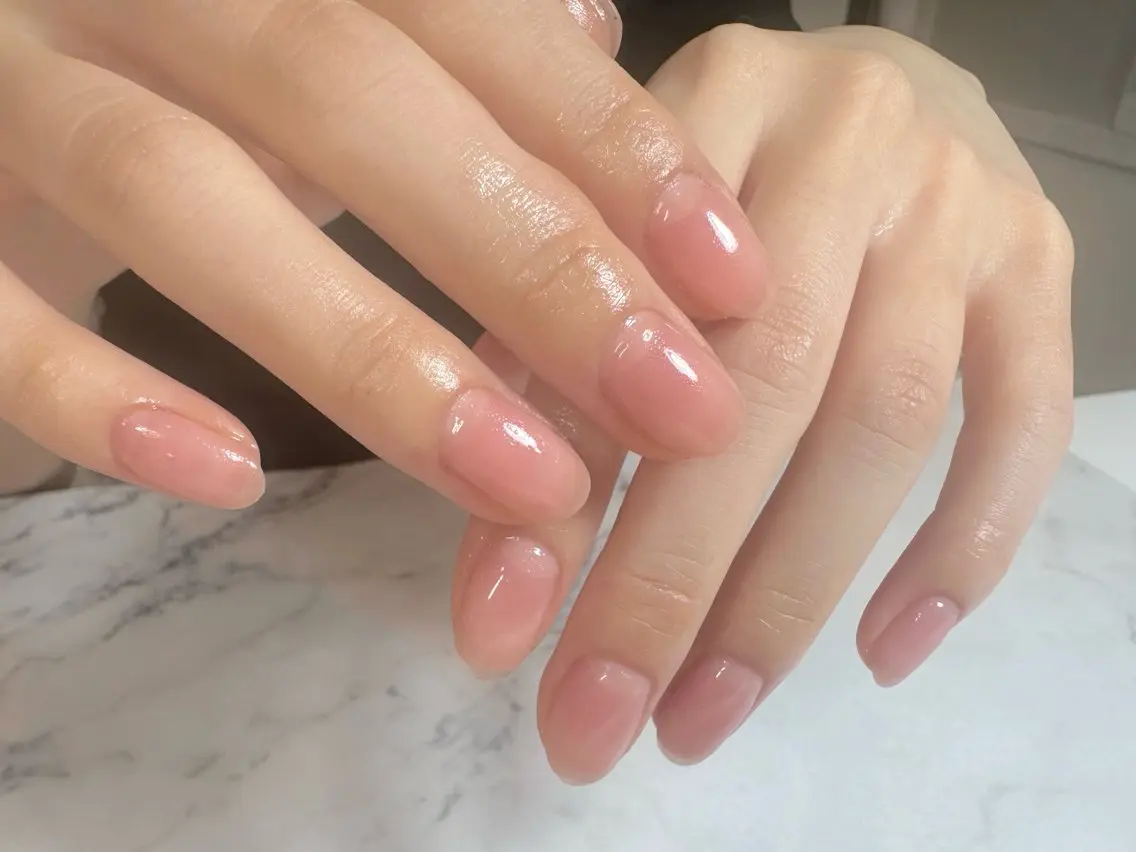 ネイル ワンカラーネイル ハンドケア nail salon REのネイルデザイン