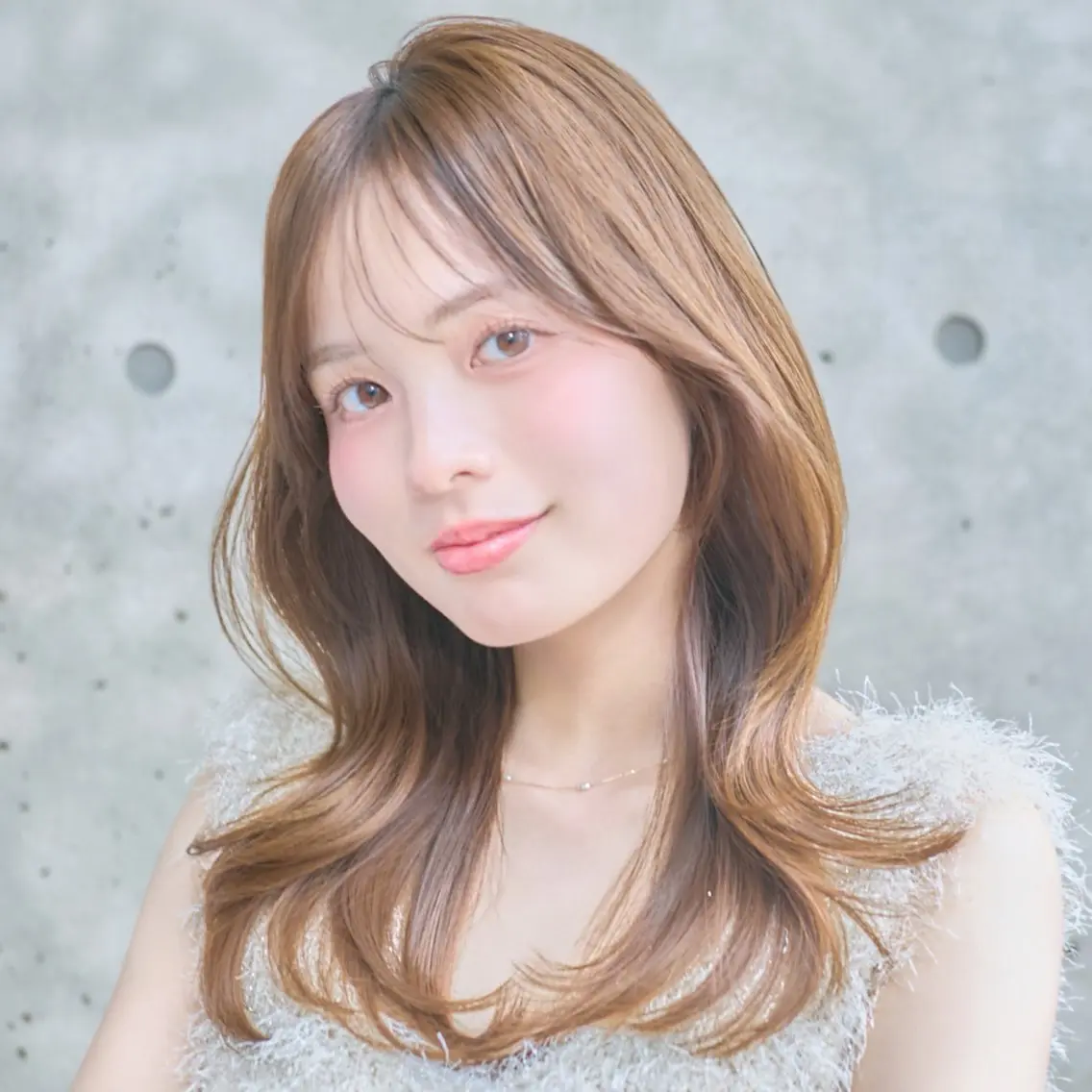 セミロング カラー カット ヘアカラー トリートメント 《艶髪質改善》 かのん☽⑅ ˖のヘアスタイル
