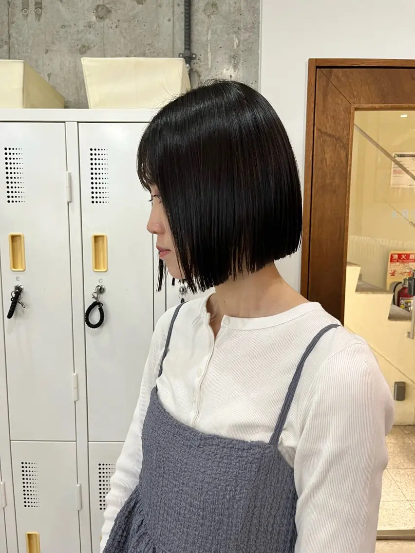 ショート カット 縮毛矯正 トリートメント ボブ×縮毛矯正 ryotaのヘアスタイル
