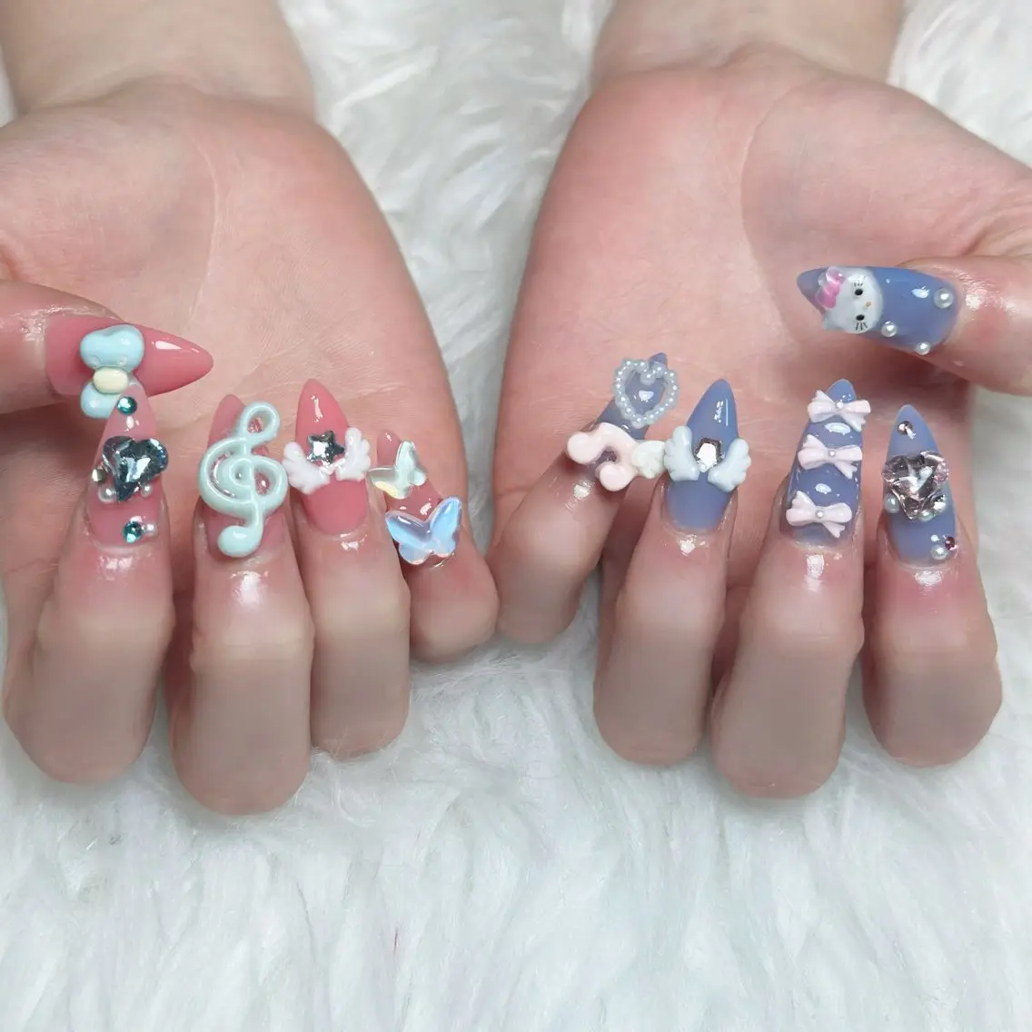 ネイル オーロラネイル ボルドー ブラウン 氷ネイル・うるうるネイル キラキラネイル ハンドネイル Julli NailStudioのネイルデザイン