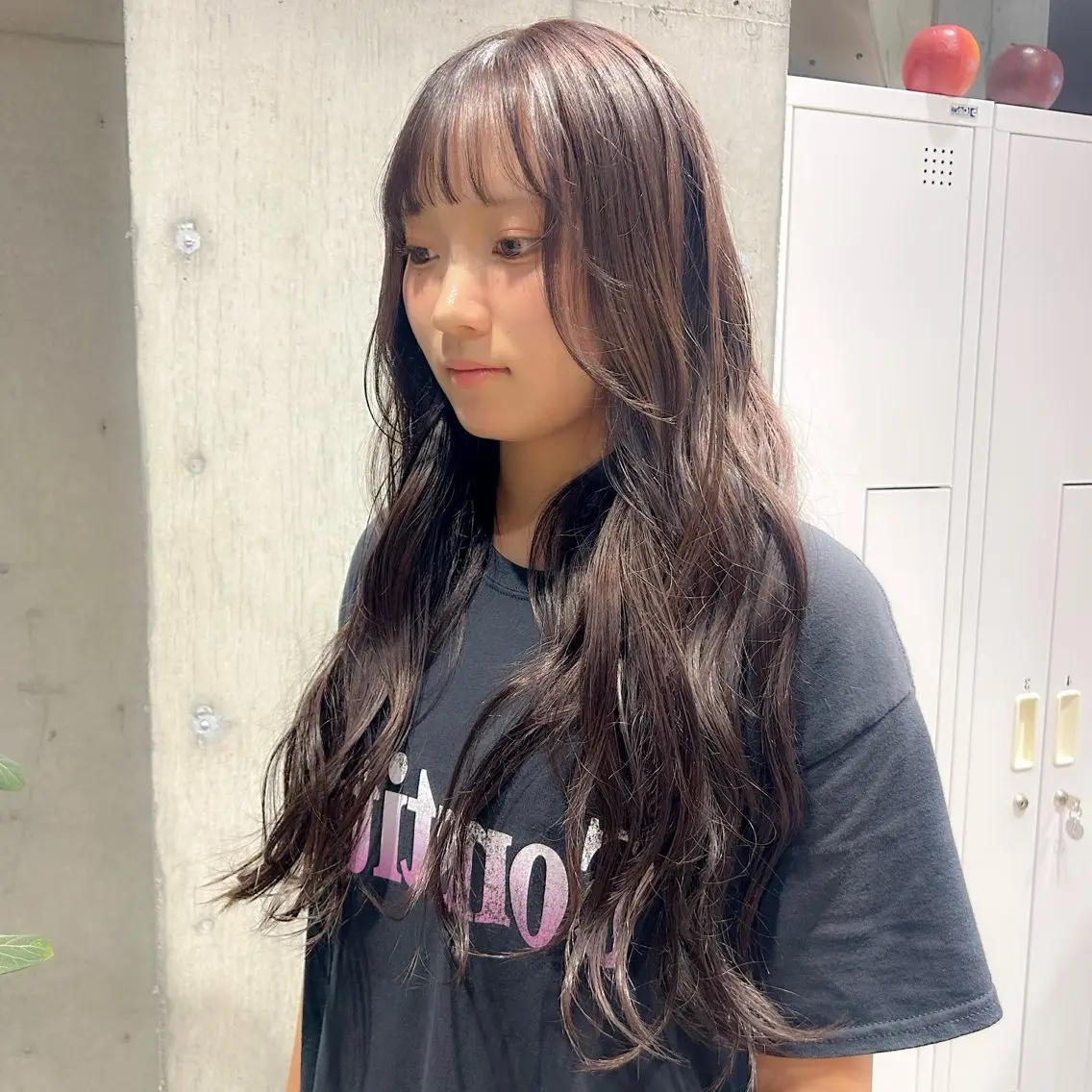 ロング カラー カット ヘアカラー トリートメント 🍎暖色カラー× レイヤー🍎みさきのヘアスタイル