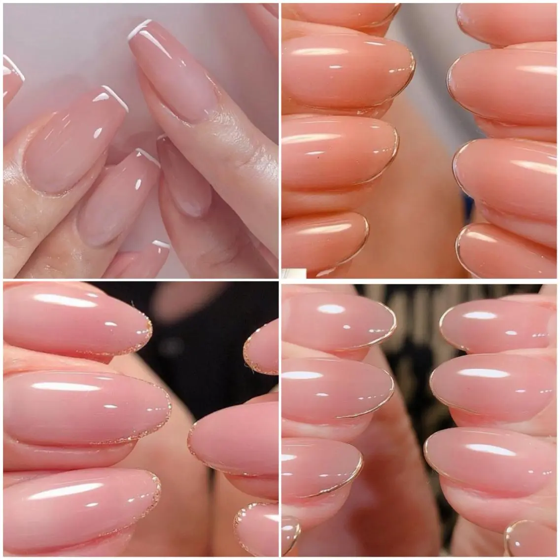 ネイル グラデーション モチの良さ◉ フィルインネイル♡のネイルデザイン