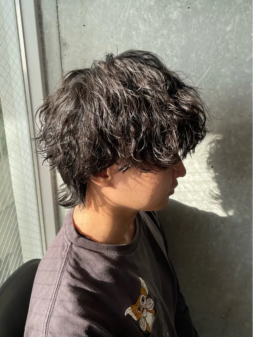 パーマ メンズ カット パーマ トリートメント ヘッドスパ ヘアセット メンズモテパーマ💙 fuwaのヘアスタイル