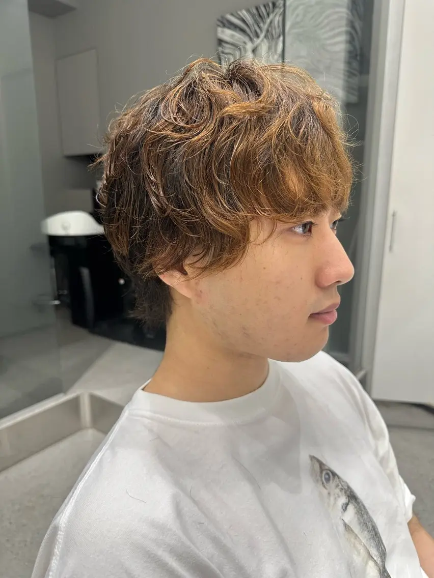 メンズ カット パーマ AIKA🤍 カットモデル募集🫧のヘアスタイル