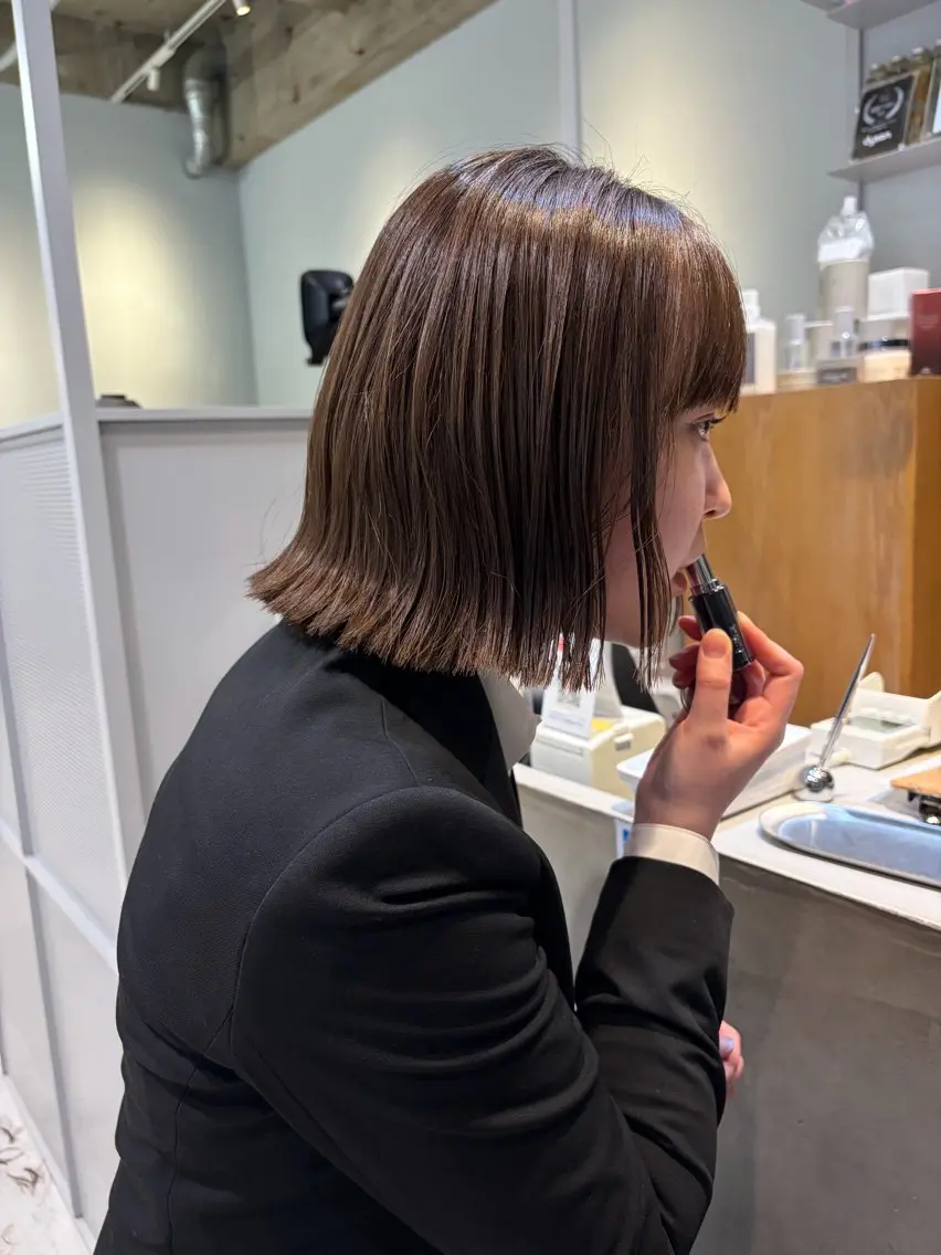 ショート カラー カット ヘッドスパ いまかわ ゆなのヘアスタイル