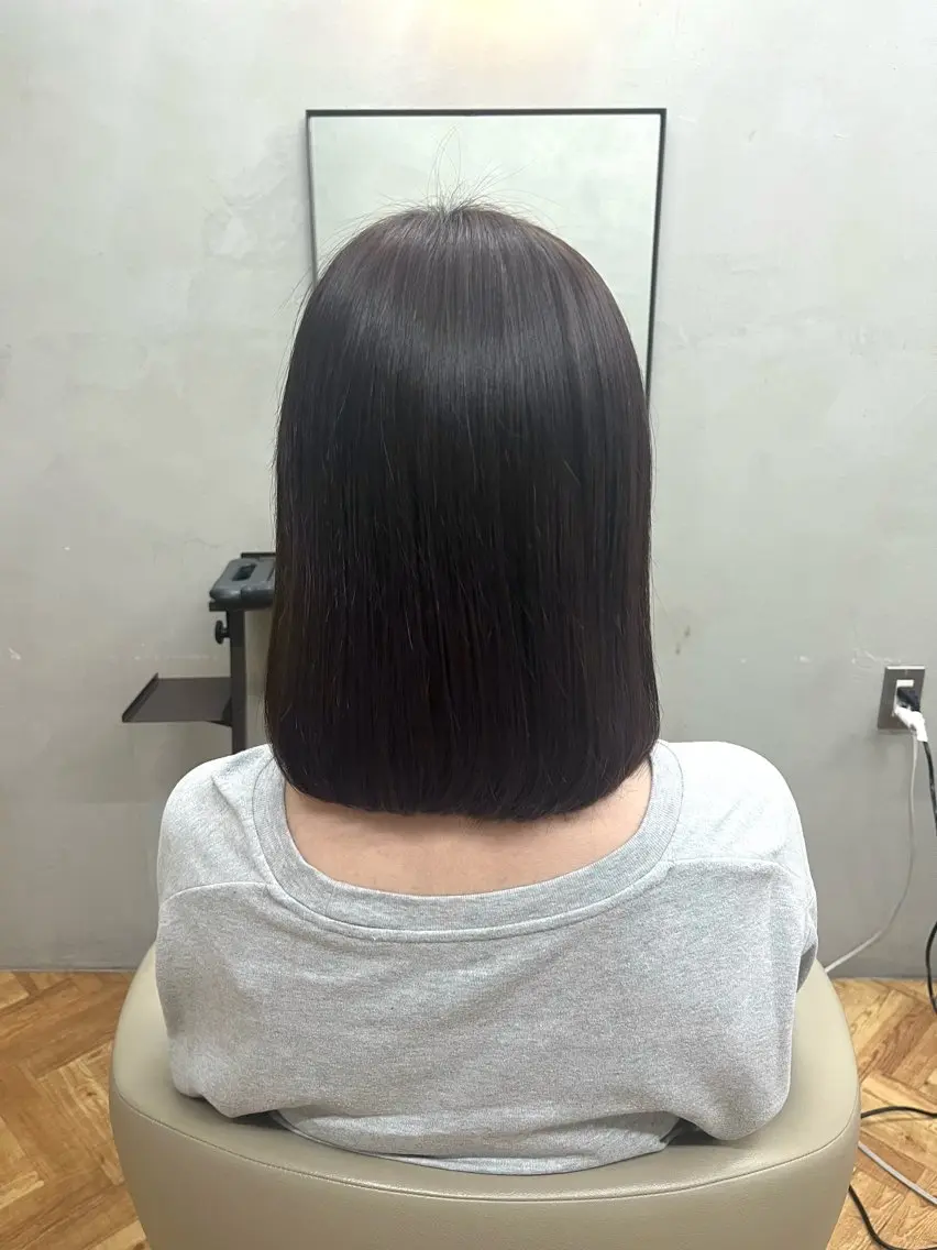 ミディアム ワンレンボブ ボブ ⭐️ airi⭐️のヘアスタイル