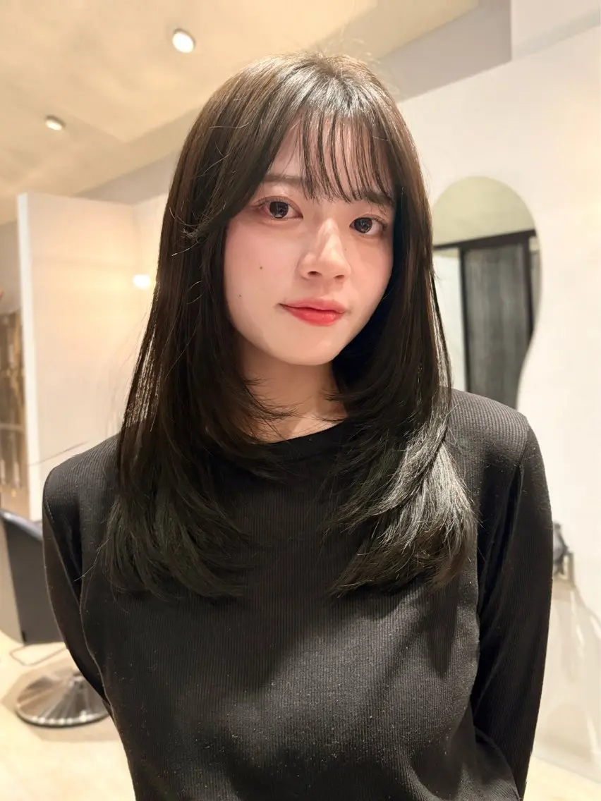 ブリーチなしカラー🌿➕うる艶トリートメント🫧の写真