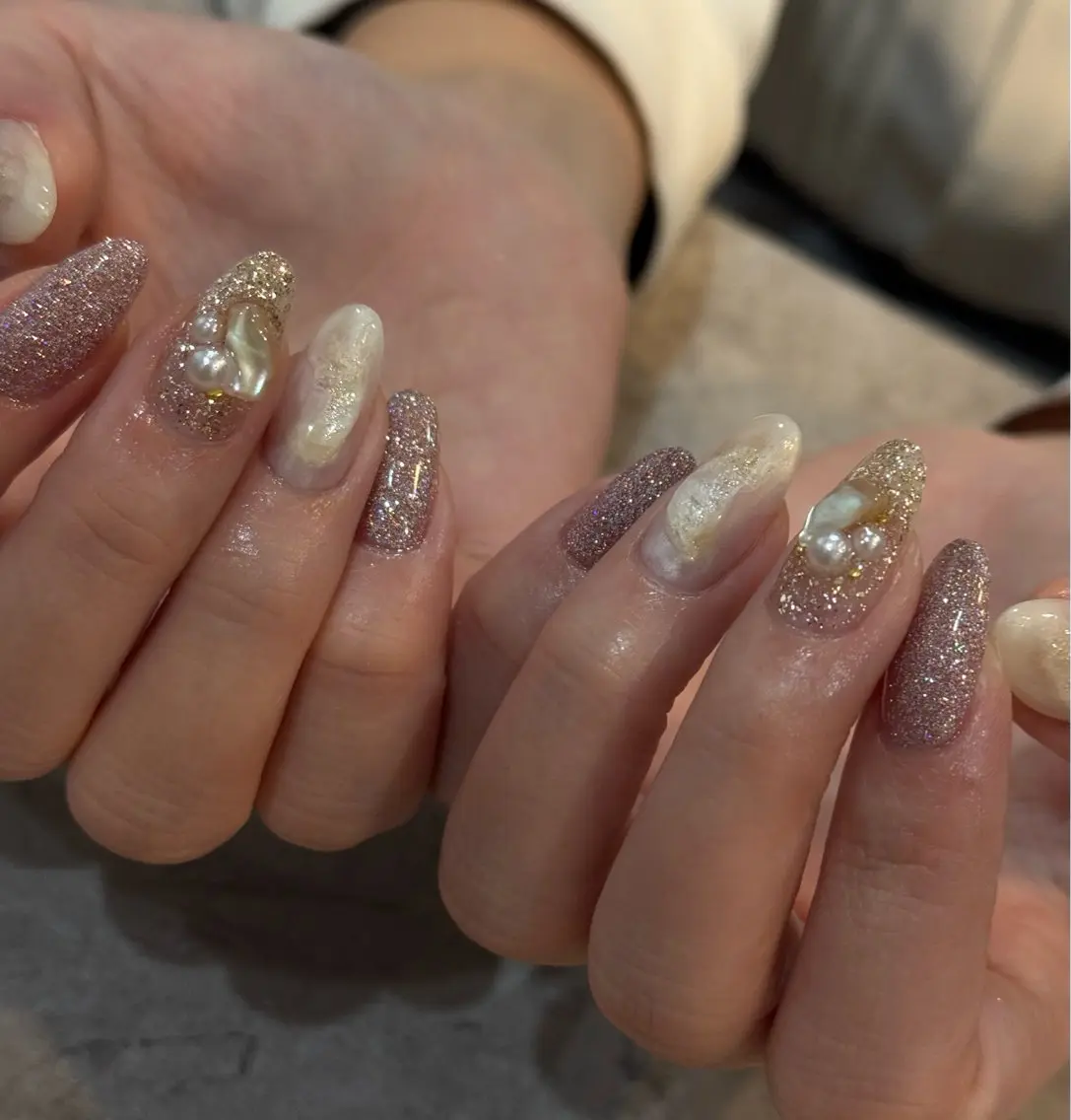 ネイル ニュアンスネイル ホワイト ハンドネイル Blé nailのネイルデザイン