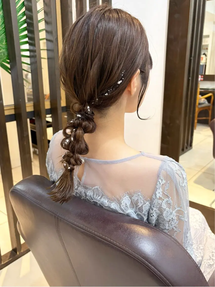 ロング ヘアセット アレンジ＆ショート 💙YUKINOのヘアスタイル
