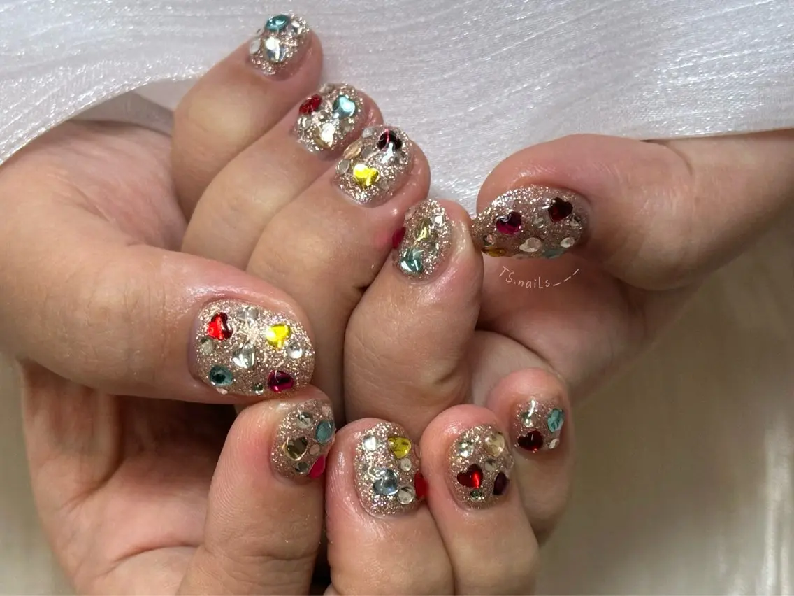ネイル キラキラネイル マグネットネイル 持ち込み シンプルネイル TS. nails___のネイルデザイン