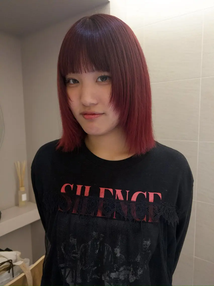 ミディアム カラー ヘアカラー manami / カットモデルのヘアスタイル