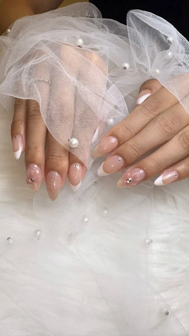 ネイル アートネイル クリアネイル ぷっくりネイル bonny nail みゆのネイルデザイン