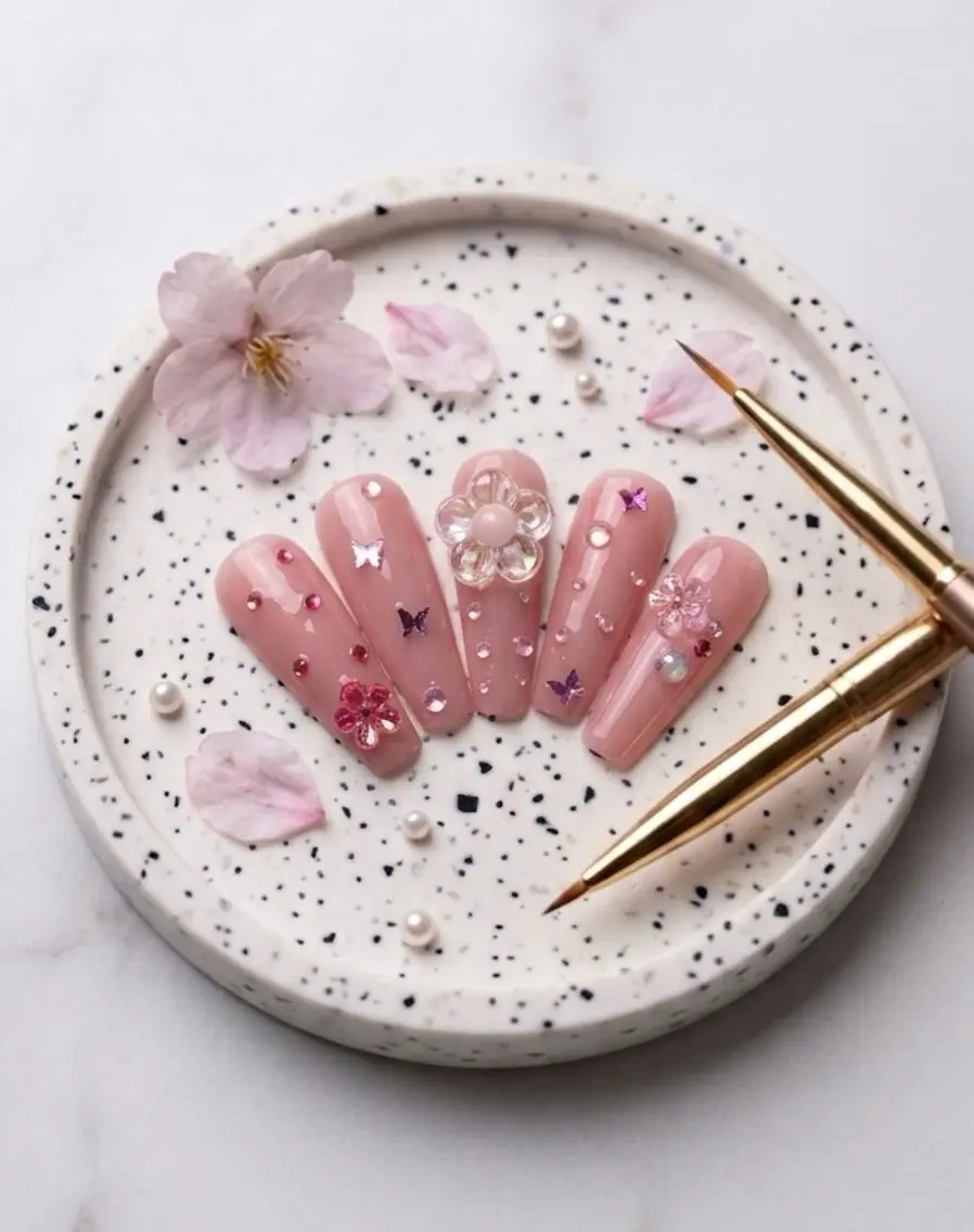 ネイル キラキラネイル ストーンネイル Michan Nailのネイルデザイン