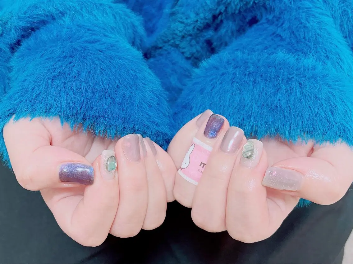 ネイル ジェルネイル 韓国ネイル メンズネイル パラジェル バレンタイン ハンドネイル mogunail &blowのネイルデザイン