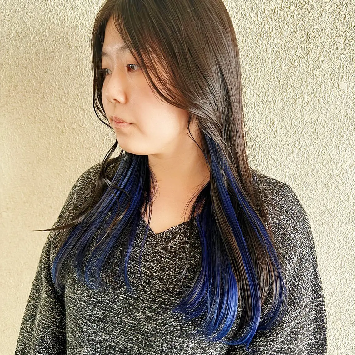 セミロング カラー 中川 竜誠のヘアスタイル