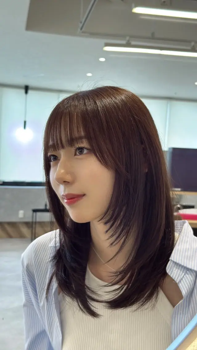 セミロング 野村颯汰 カットモデル募集中のヘアスタイル