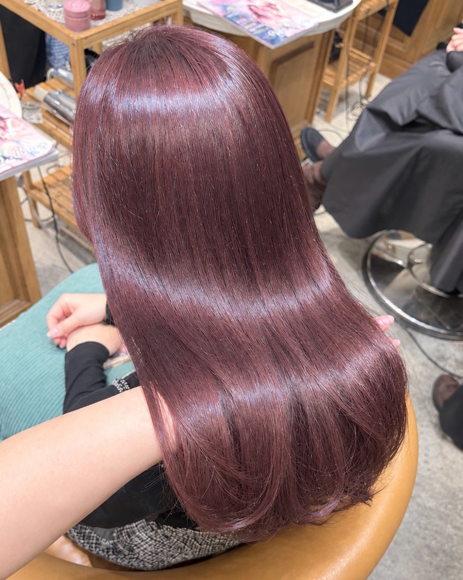ロング カット ヘアカラー トリートメント 縮毛矯正/レイヤー 💎やまもとちひろのヘアスタイル