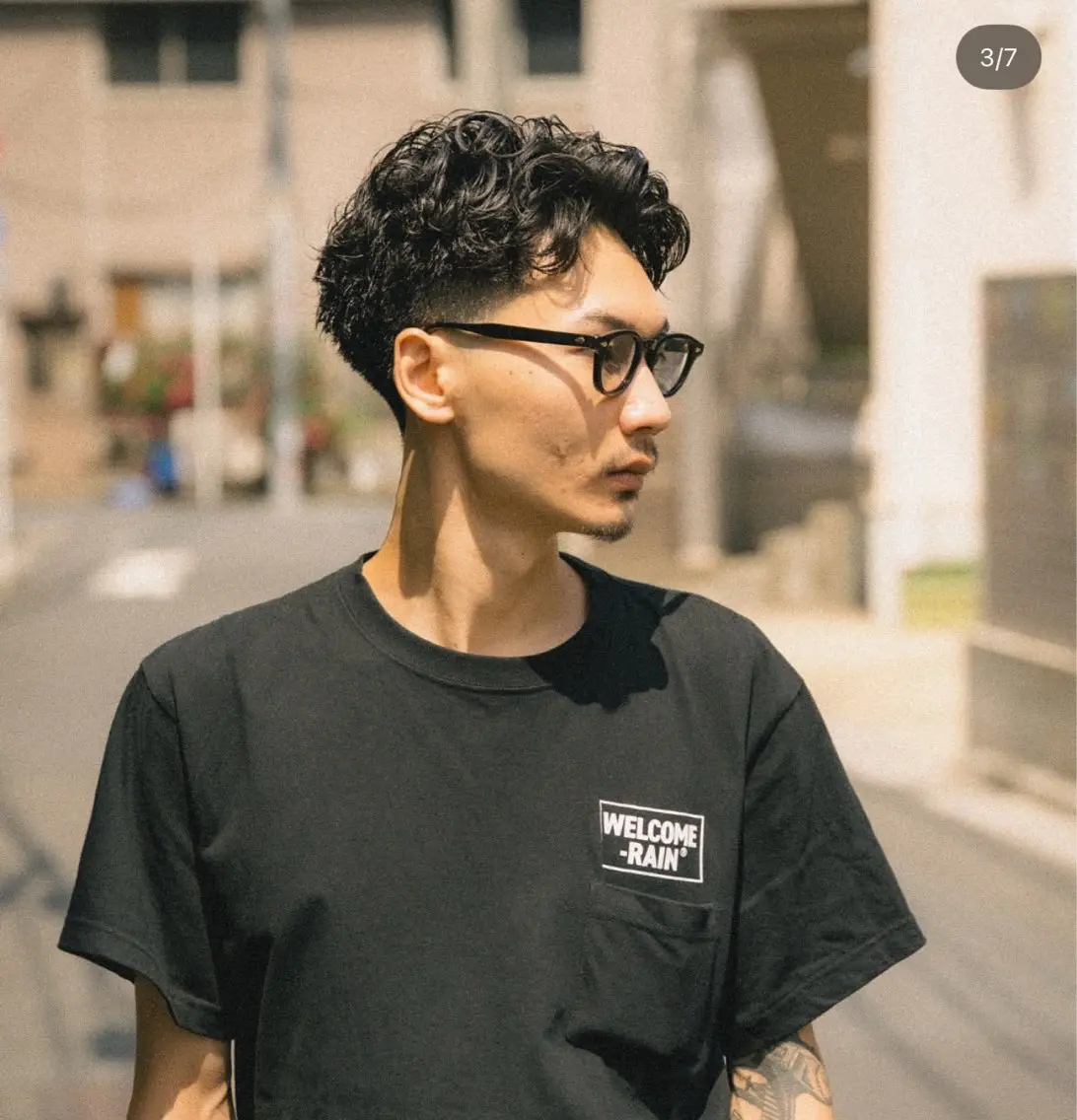 ショート メンズ メンズパーマ カット パーマ メンズ特化🔥 颯太のヘアスタイル