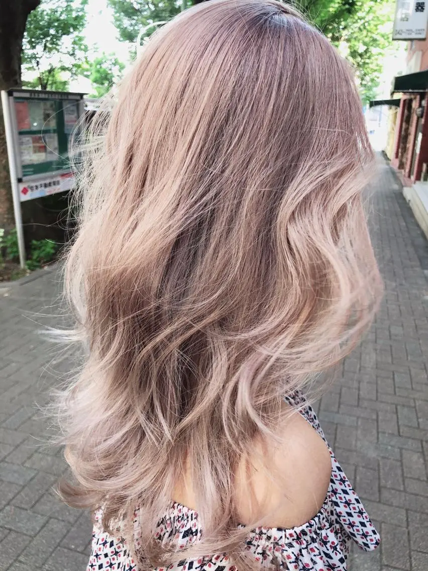 ワンカラー＋枝毛カット❣️【枝毛カット　透明感カラー　オリーブベージュ　グレージュ　ブルーブラック】の写真