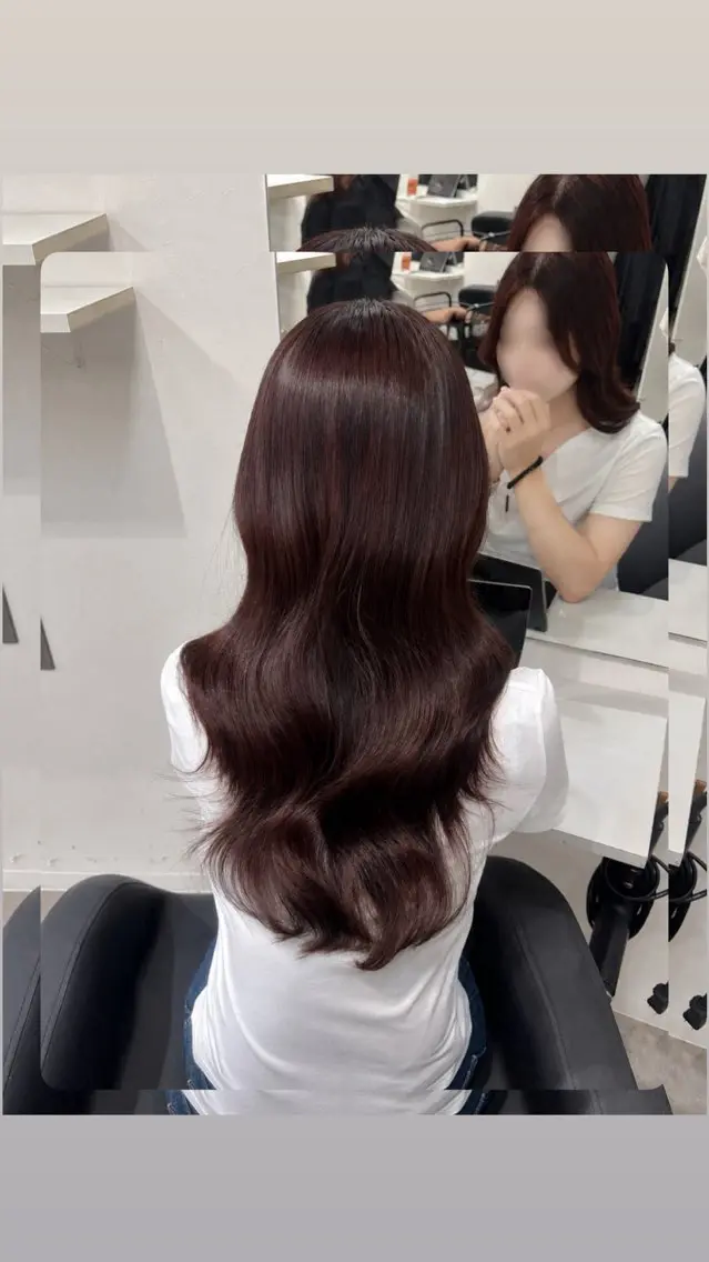 ロング カラー 🎀韓国レイヤー/シ ョート×透明感カラーのヘアスタイル